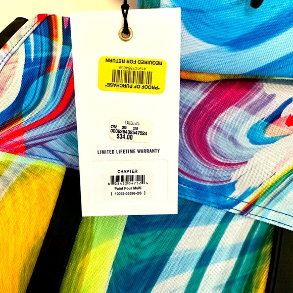 NWT Hershel multi color laptop bag/ backpack/ daypack and pouch - Picture 7 of 7